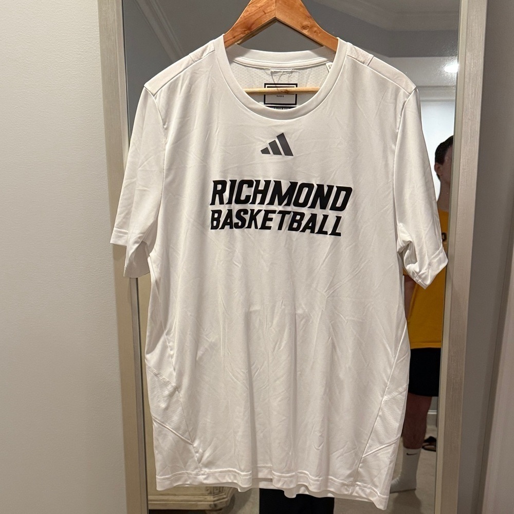 Adidas Richmond Basketball Men’s Dri-FIT Climalite T-Shirt White Size Large (50)